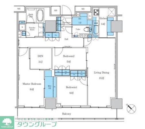 パークアクシス滝野川ラ ブリーズの物件間取画像